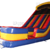 A large inflatable slide with two levels.